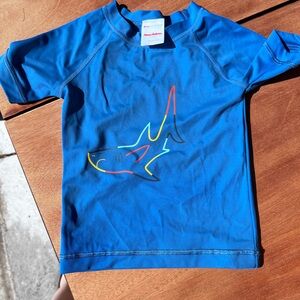 Hannah Anderson Boys SPF Rash Guard and Swim Trunks